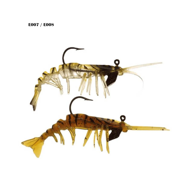 Albastar Gamba 5 cm 3.7 gr 2li Kombo Silikon Karides