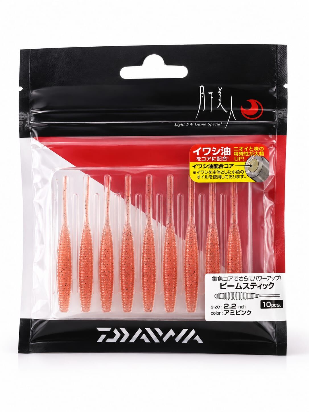 Daiwa Gekkabijin Beam Stick 5.5 Cm Lrf Silikon Yem Ami Pink
