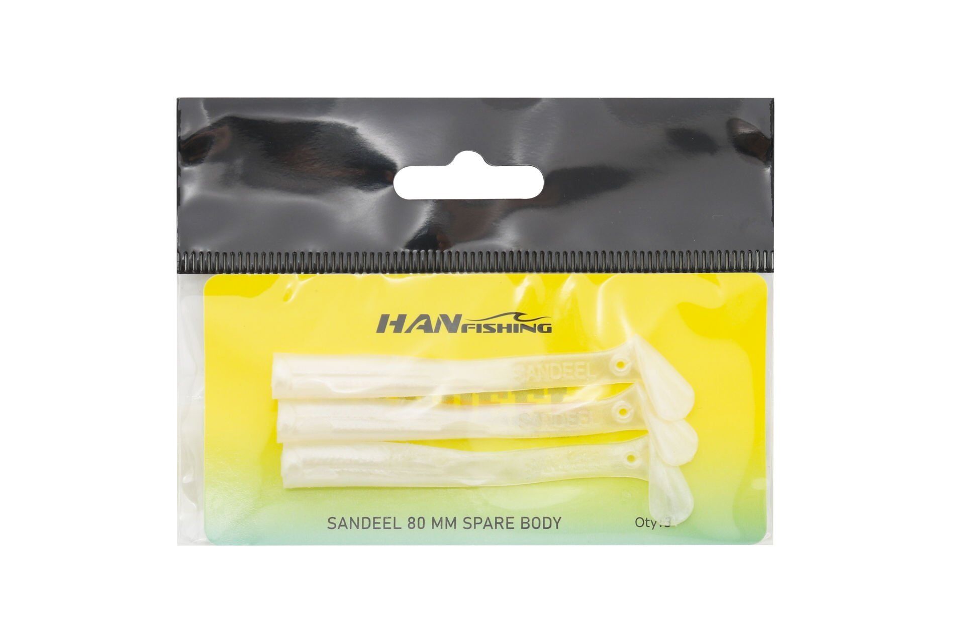 Sandeel Silikon 80 Gövde SB-2000 Pearl White