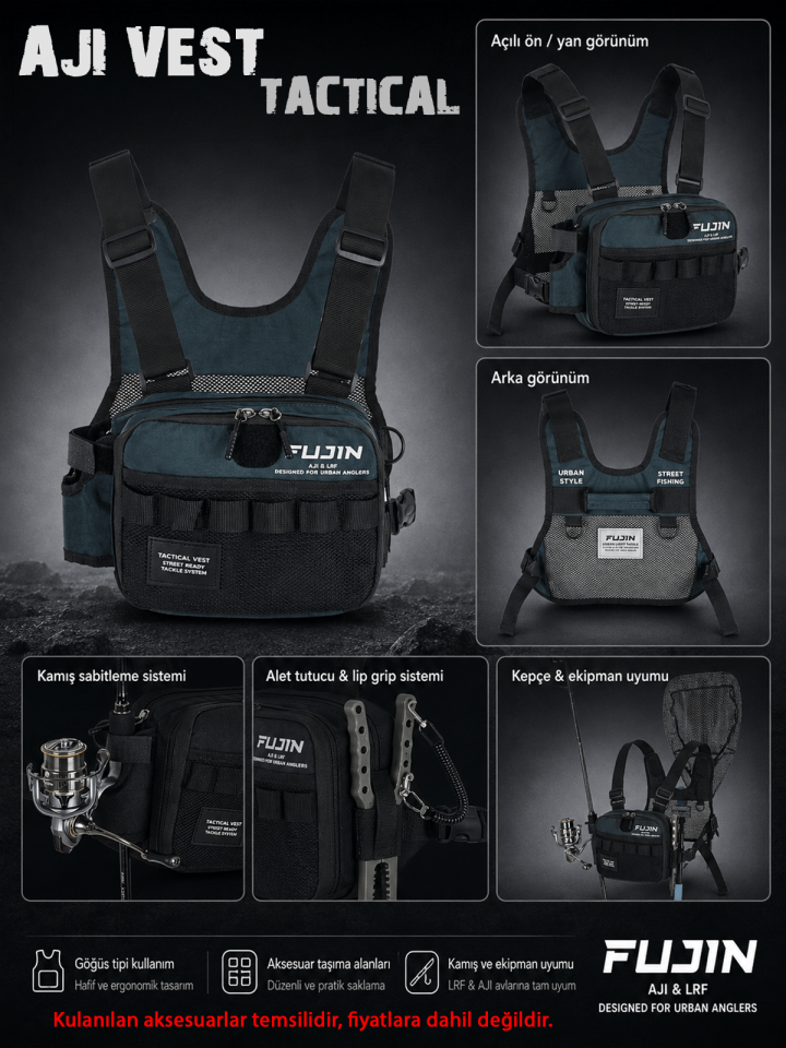 Fujin Tactical Vest Balıkçı Çantası