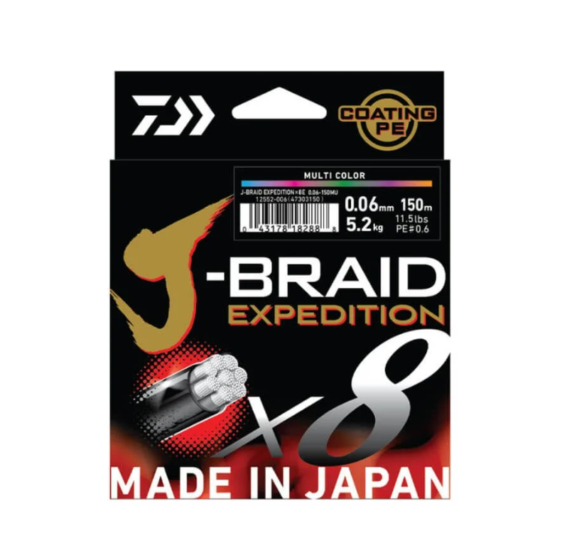 Daiwa J-Braid Expedition 8x Braid Turuncu 150 mt İp Misina
