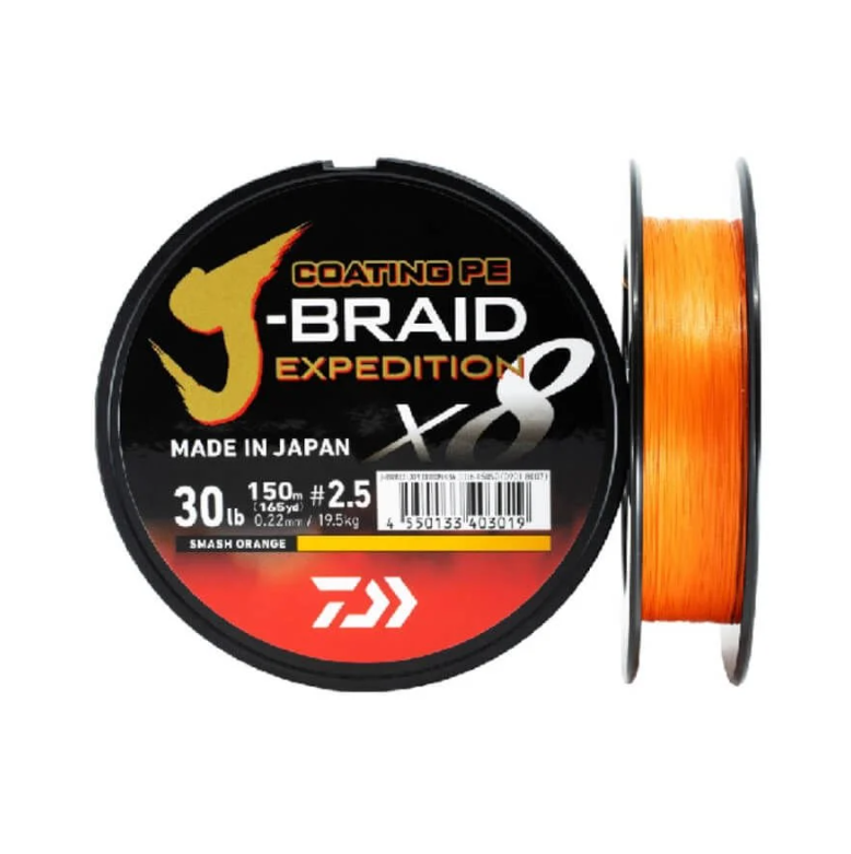 Daiwa J-Braid Expedition 8x Braid Turuncu 150 mt İp Misina