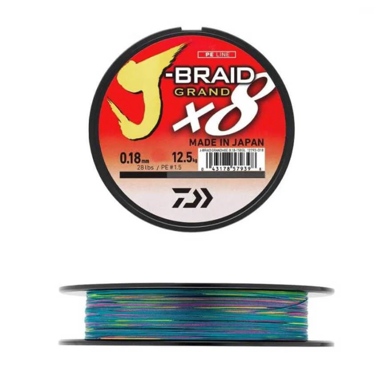 Daiwa J-Braid Grand 8B 300 Mt Multicolor İp Misina
