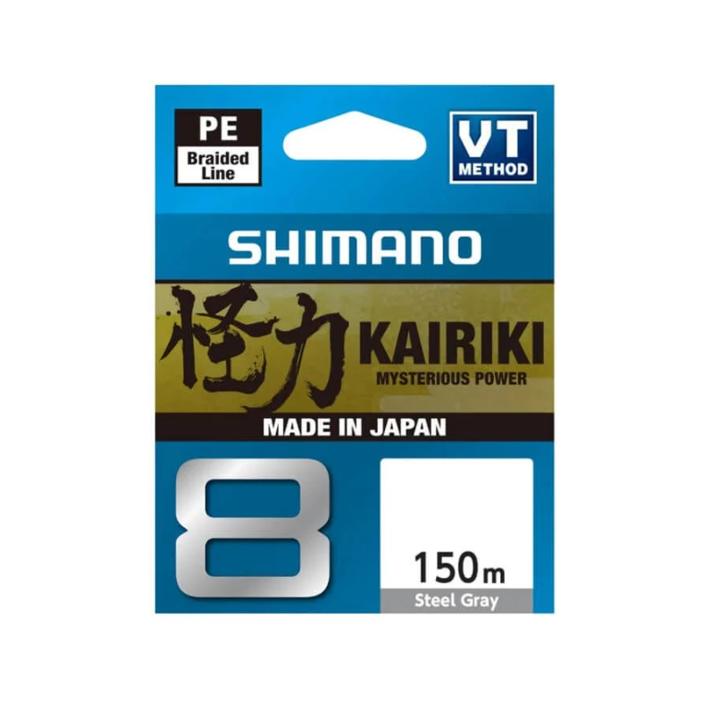 Shimano Kairiki 8x 150 mt Steel Gray (Gri) Örgü İp Misina