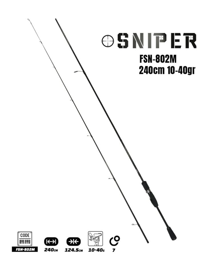 Fujin Sniper 240 Cm 10-40 Gr Spin Kamışı