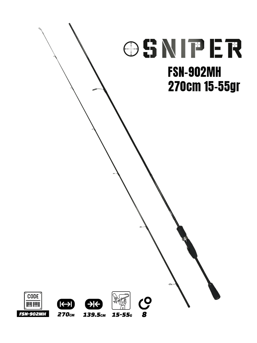 Fujin Sniper 270 Cm 15-55 Gr Spin Kamışı