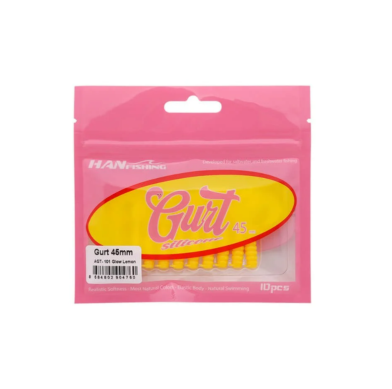 Hanfish Gurt 4.5 Cm Silikon Yem AGT-101 Glow Lemon