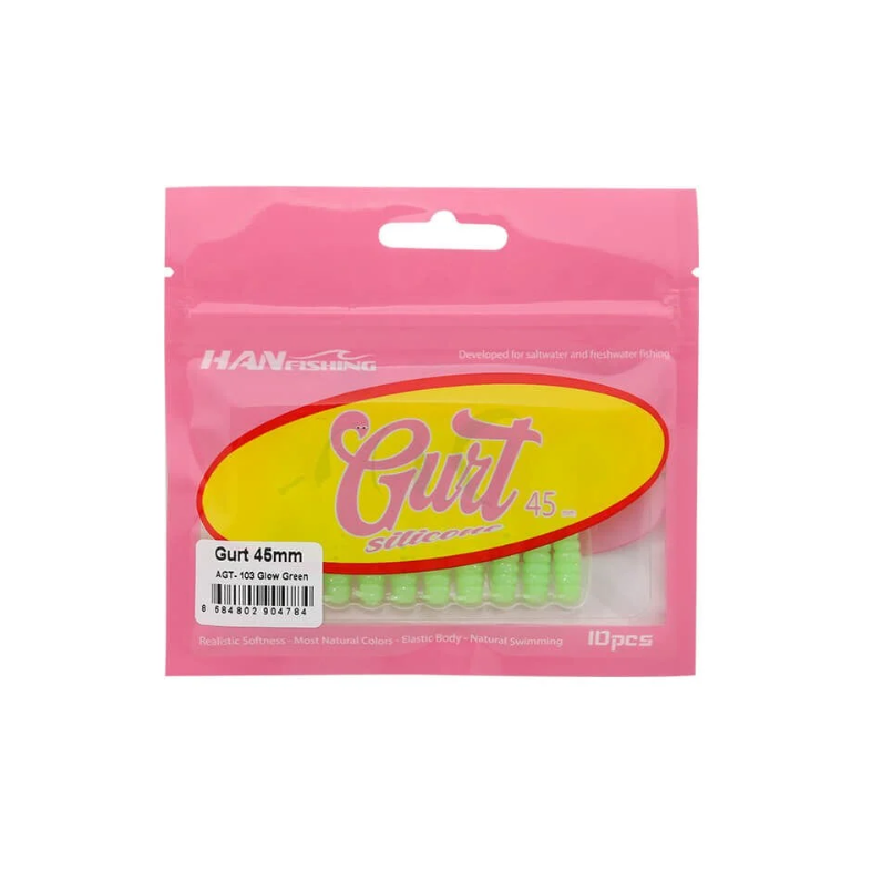 Hanfish Gurt 4.5 Cm Silikon Yem AGT-103 Glow Green