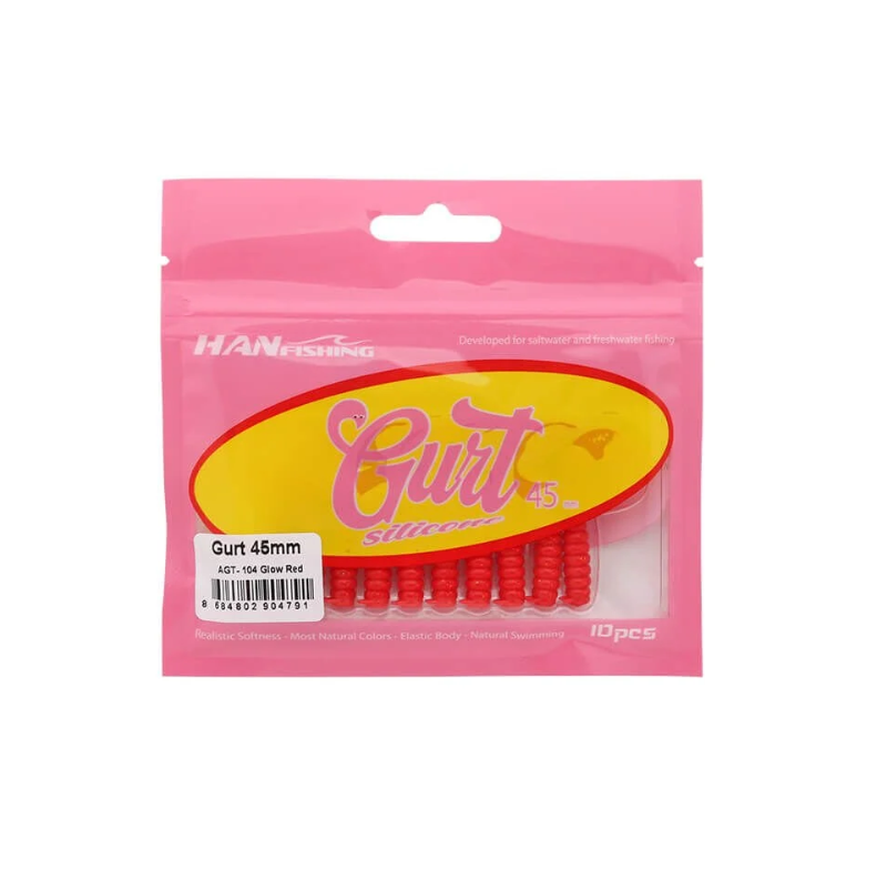 Hanfish Gurt 4.5 Cm Silikon Yem AGT-104 Glow Red