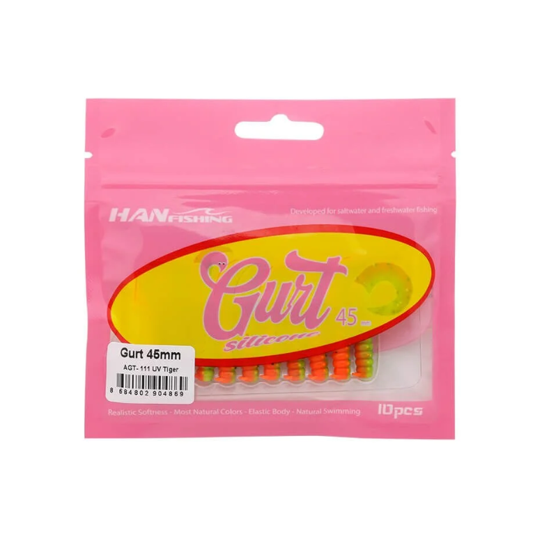 Hanfish Gurt 4.5 Cm Silikon Yem AGT-111 Uv Tiger