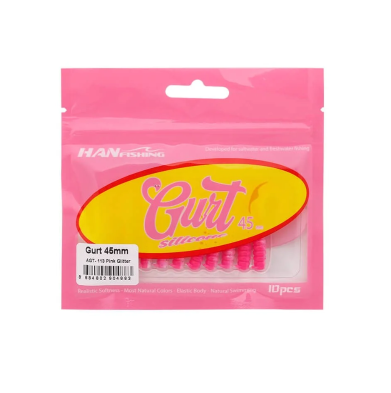 Hanfish Gurt 4.5 Cm Silikon Yem AGT-113 Pink Glitter