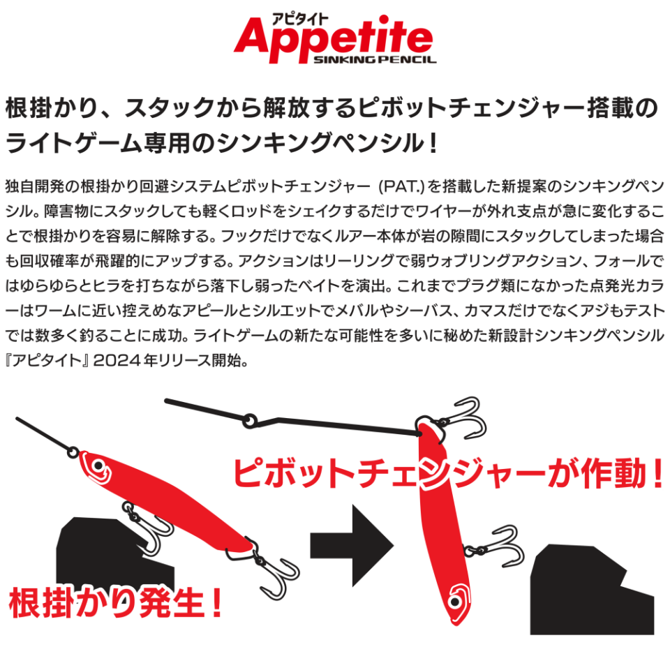 XESTA APPETITE SAHTE 60S 6,5 GR SINKING PENCIL