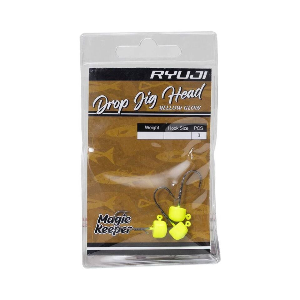Ryuji Drop Yellow Glow Jighead