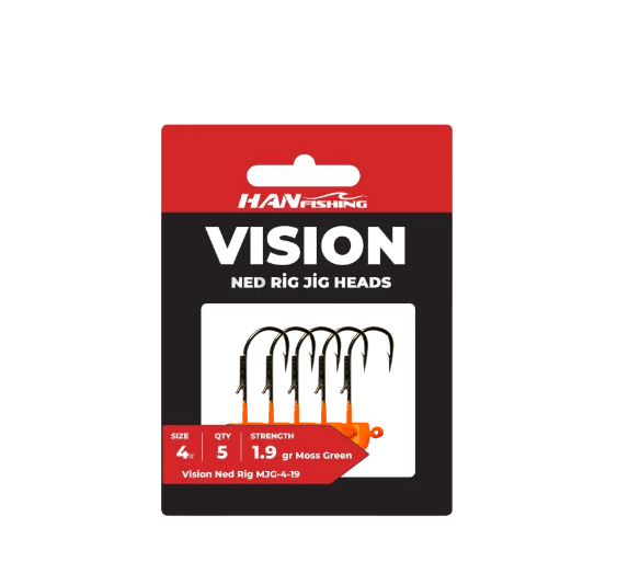 Hanfish Vision Ned Rig Orange Jighead