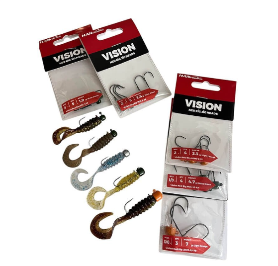 Hanfish Vision Ned Rig Green Jighead