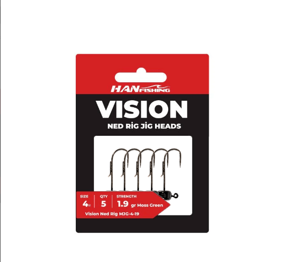 Hanfish Vision Ned Rig Green Jighead